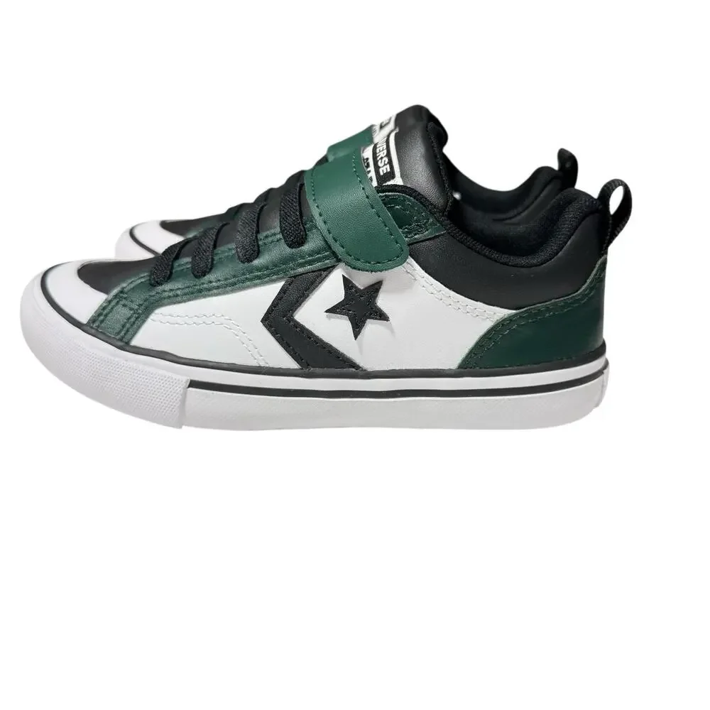 Converse Pro Blaze Low Top Shoe Green and Black/White Kids Size /13